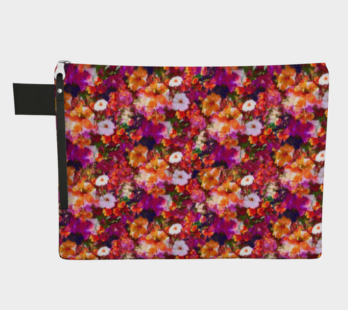 Illuminated Floral Zippered Pouch