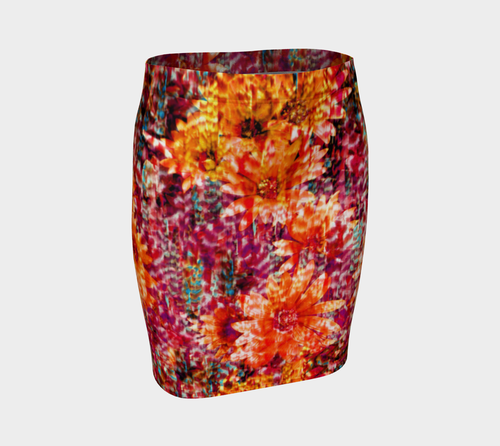 Ambient Floral Fitted Skirt