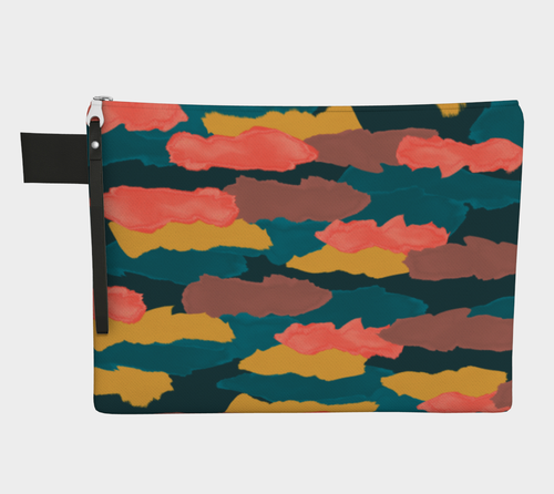 Camo Clouds Zippered Pouch