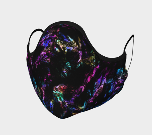 Neon Snake Face Mask with filter pocket and optional filters