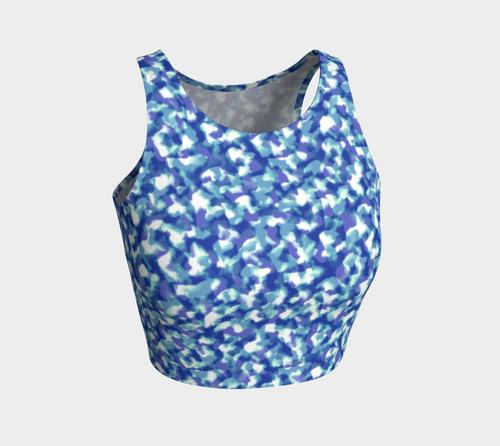 Blue Bliss Athletic Crop Top