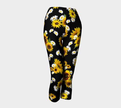 Sunflowers and Daisies Capris