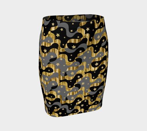 Glam Rock Fitted Skirt