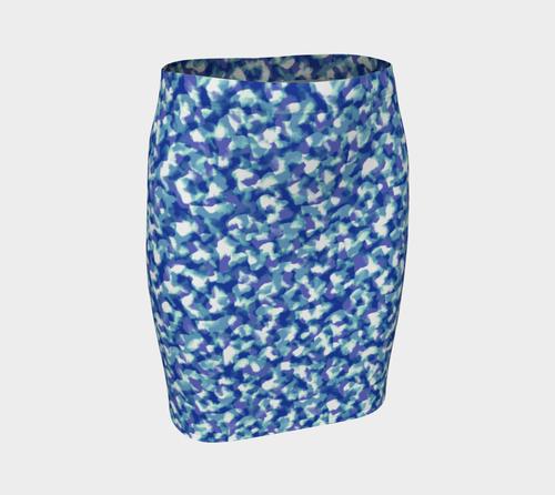 Blue Bliss Fitted Skirt