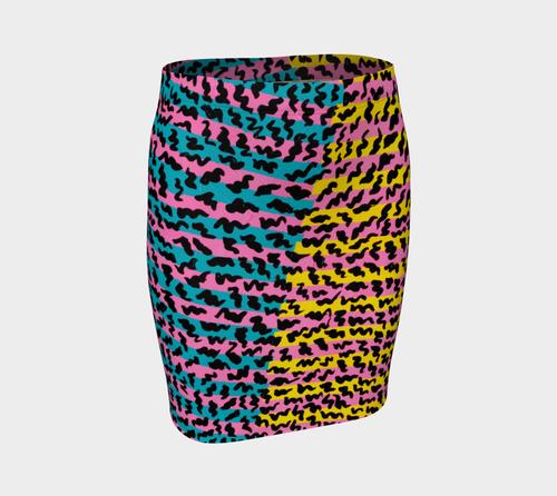 80's Pop Fitted Skirt