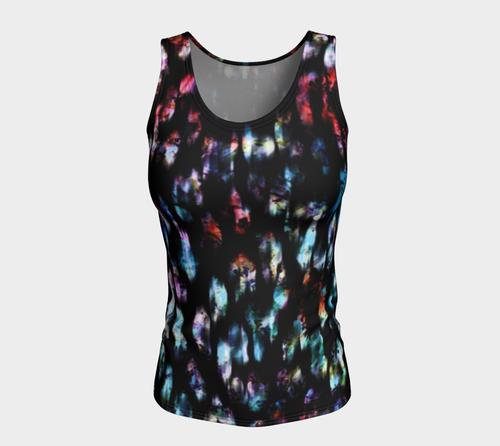 Aurora Borealis Fitted Tank Top/Long Length