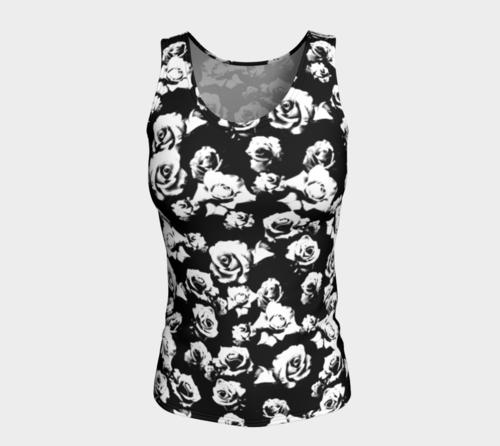 B+W Rose Fitted Tank Top/Long Length