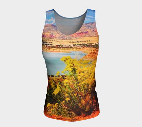 Abiquiu Lake Fitted Tank Top/Long Length