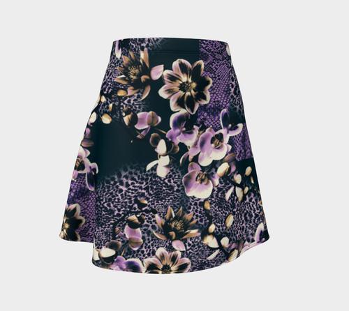 Floral Animal Flare Skirt
