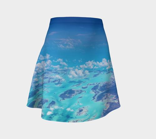 Angel Over Aruba Flare Skirt