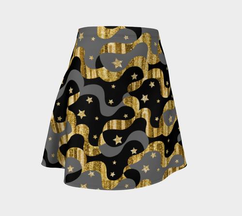 Glam Rock Flare Skirt