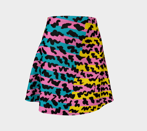 80's Pop Flare Skirt