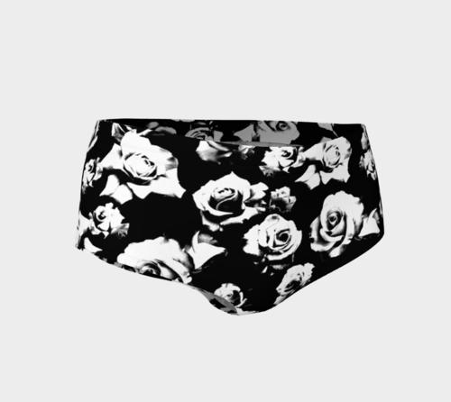 B+W Rose Mini Shorts